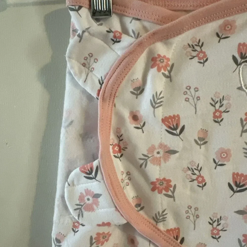 Swaddle Me Original Swaddle Pink White Adjustable Cotton‎ Small Medium